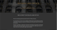Desktop Screenshot of kesslerlawoffice.com